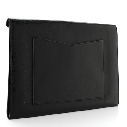 Chanel Grained Calfskin Cocomail Envelope Clutch Black 3 of 9