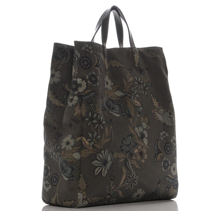 Gucci Canvas G-Active Flora Knight Vertical Tote Green 3 of 8