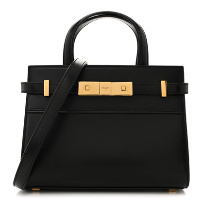 Saint Laurent Smooth Calfskin Manhattan Nano Shopper Tote Black 1 of 10