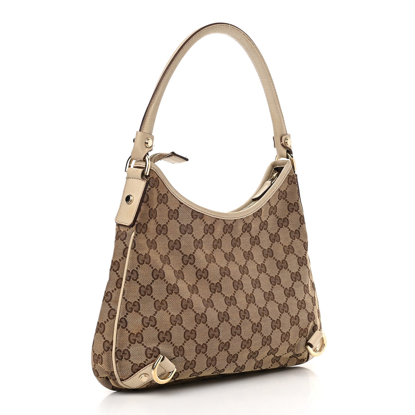 Monogram Medium Abbey D Ring Hobo Off White