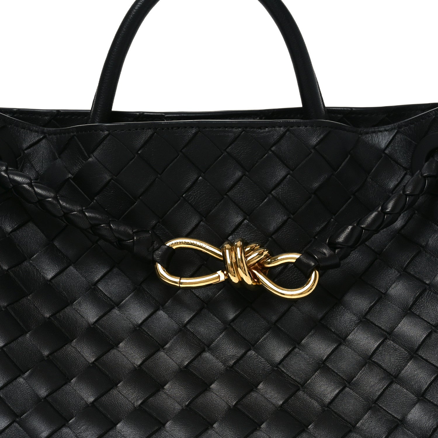 Bottega Veneta Nappa Intrecciato Medium Andiamo Shoulder Bag Black 7 of 9