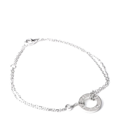 Cartier 18K White Gold Diamond LOVE Bracelet 1 of 4