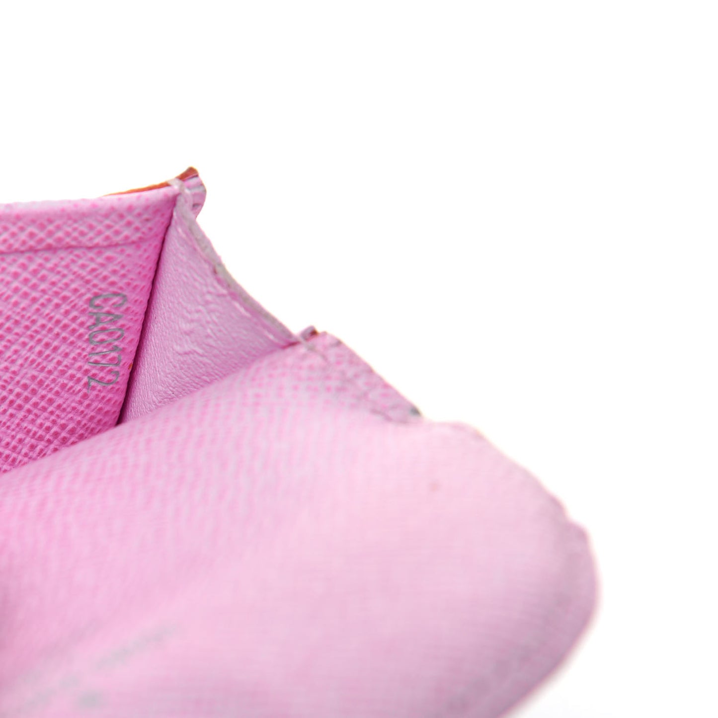 Monogram Multicolor Business Card Holder White Litchi