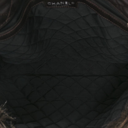 Chanel Lambskin Quilted Fantasy Fur Flap Brown 5 of 10