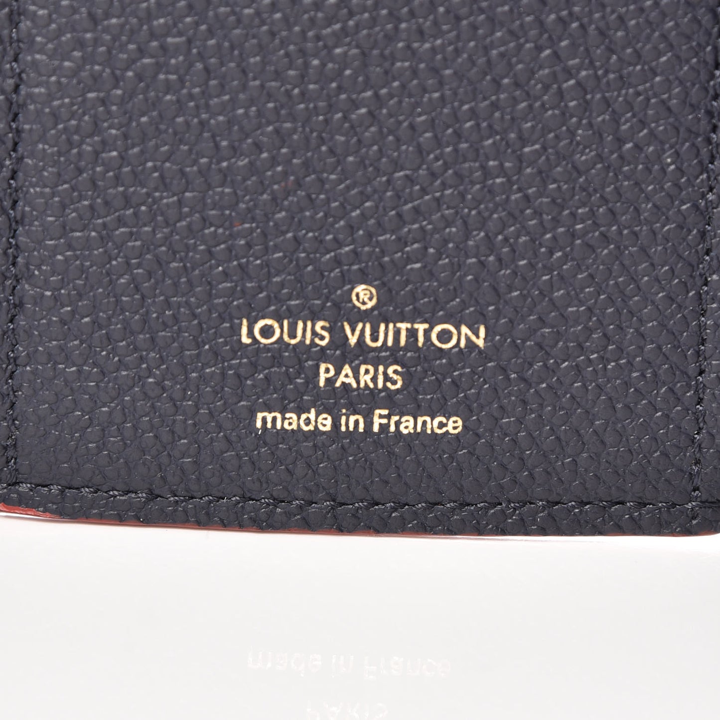 Empreinte Victorine Wallet Marine Rouge