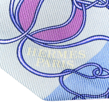 Hermes Silk Coup De Fouet Au Bloc Twilly Mauve Violet Jaune Soufre 2 of 6