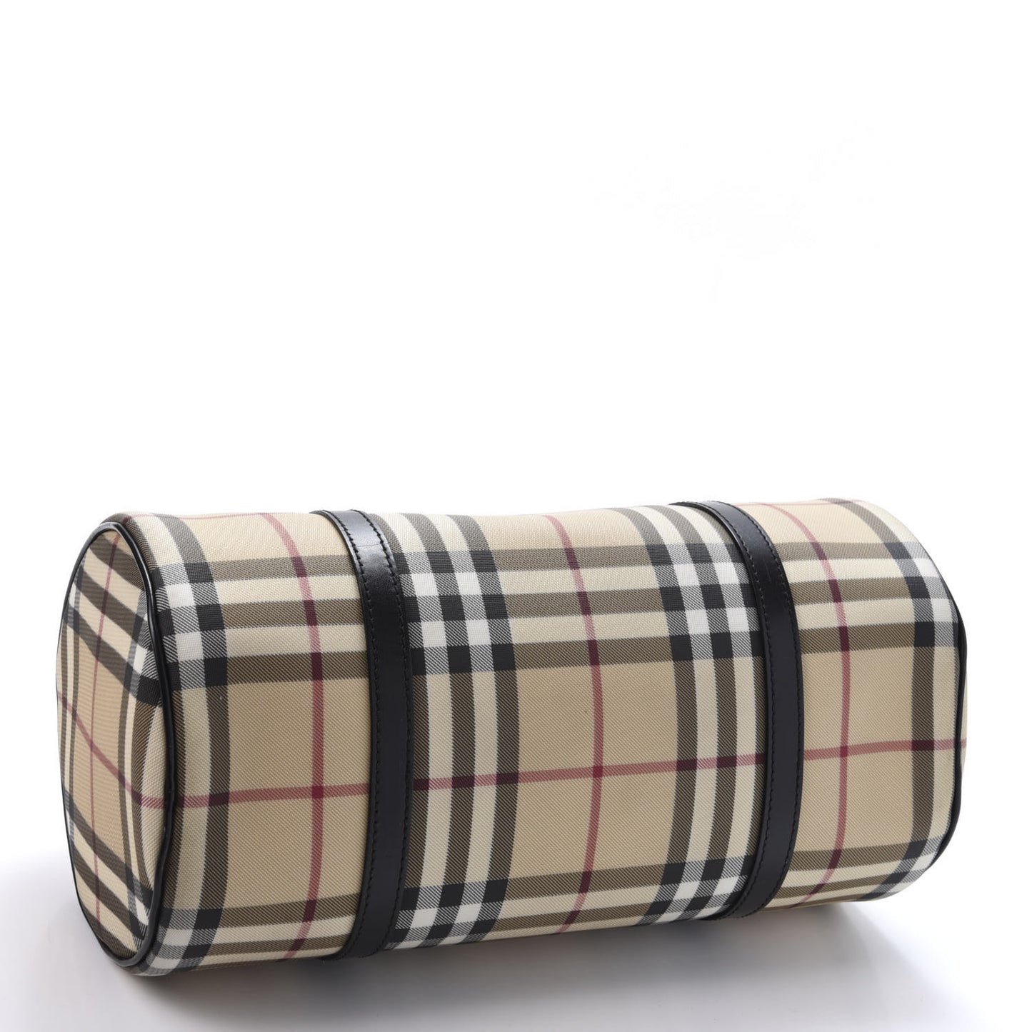 House Check Barrel Bag Black