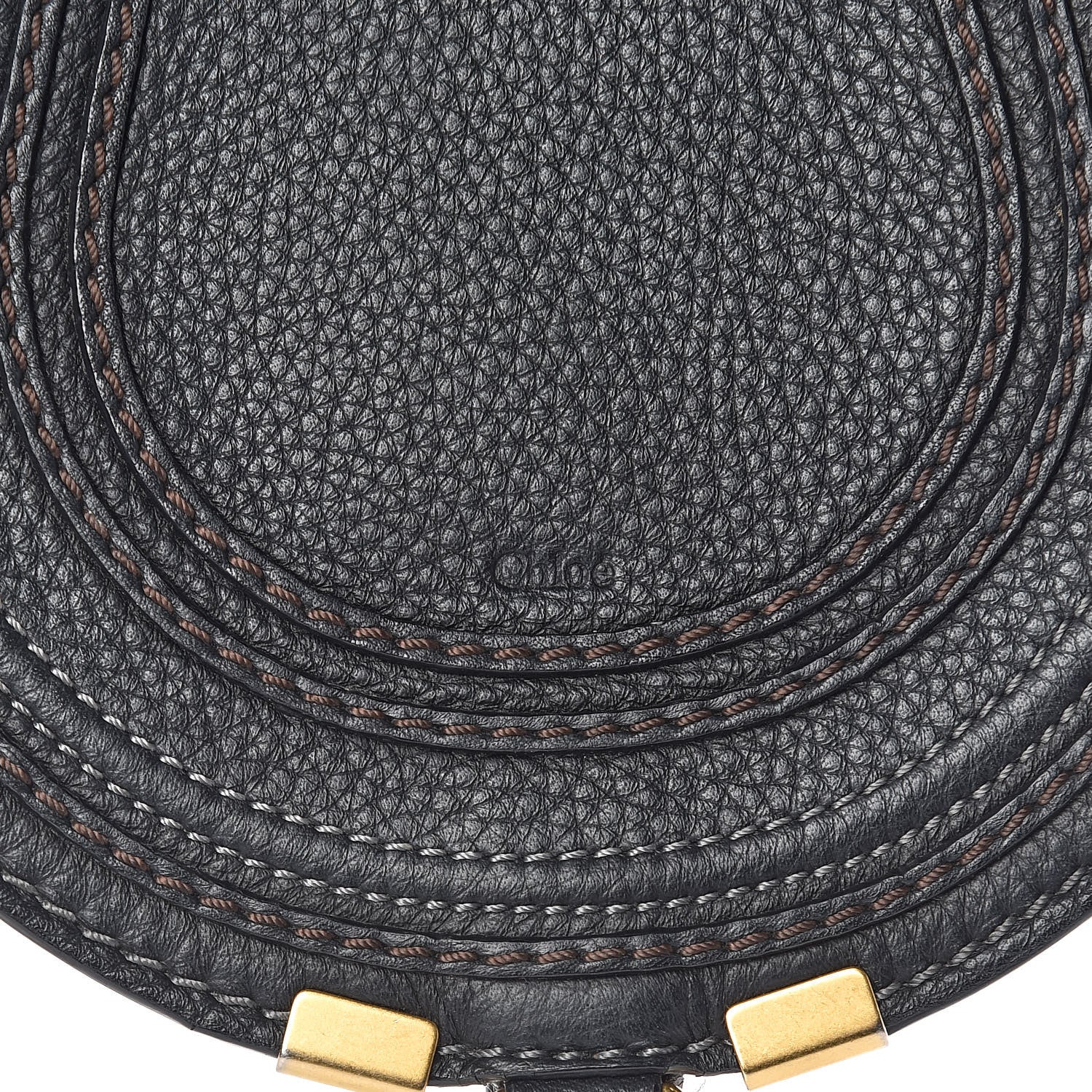 Chloe Calfskin Mini Marcie Round Crossbody Bag Black 10 of 13
