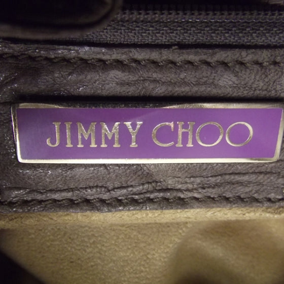 Jimmy Choo Drummed Leather Riki Mink 9 of 10
