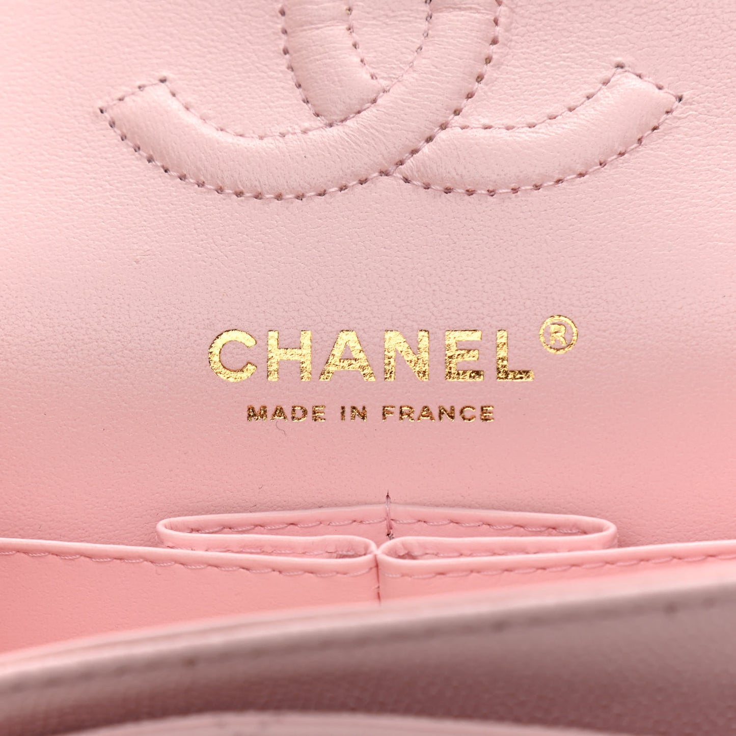 Caviar Quilted Small Double Flap Light Pink