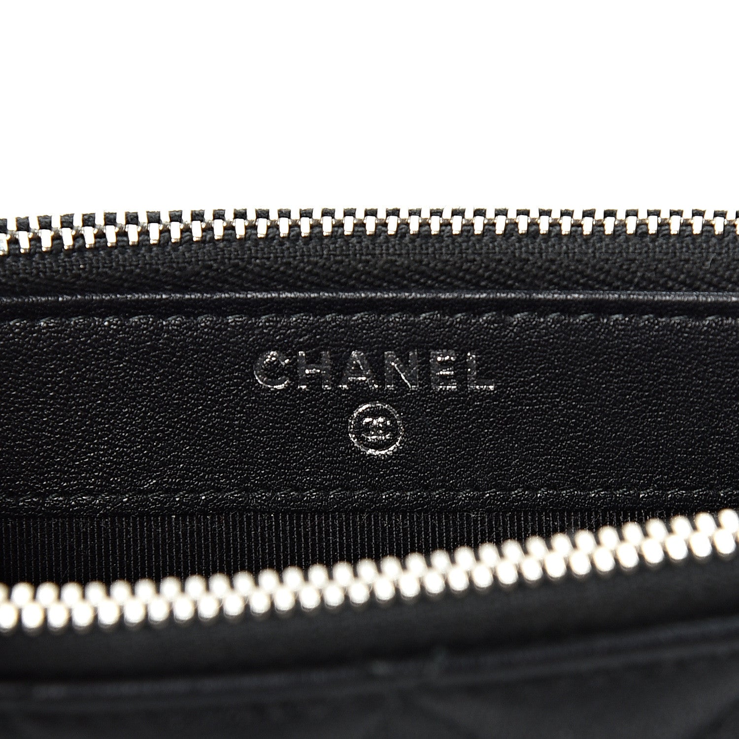 Chanel Goatskin Quilted CC Box Clutch With Chain Black 5 of 11