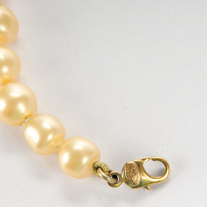 Chanel Pearl Coco Long Necklace Gold 5 of 5
