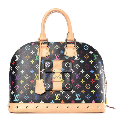 Louis Vuitton Monogram Multicolor Alma GM Black 1 of 15