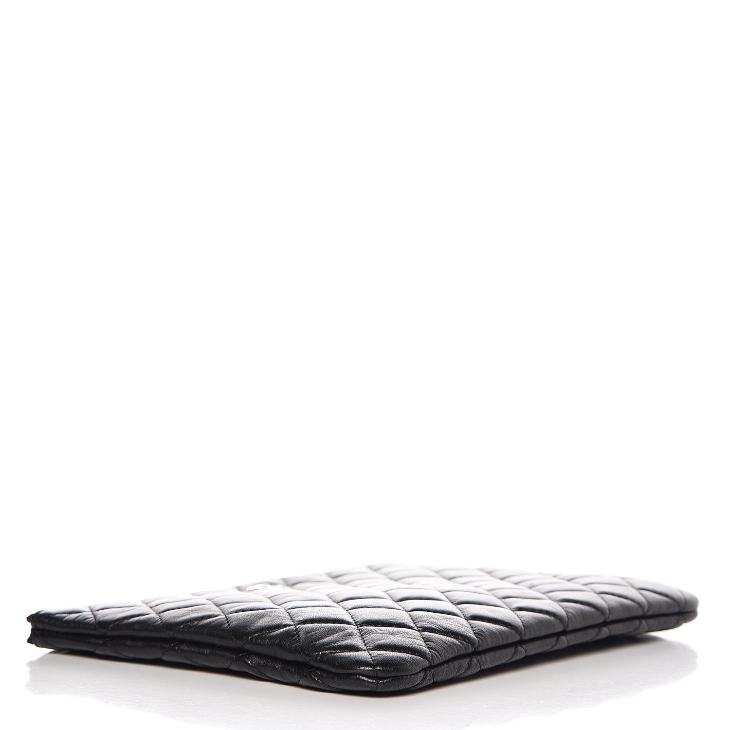Chanel Lambskin Quilted Medium Cosmetic Case Black 4 of 7