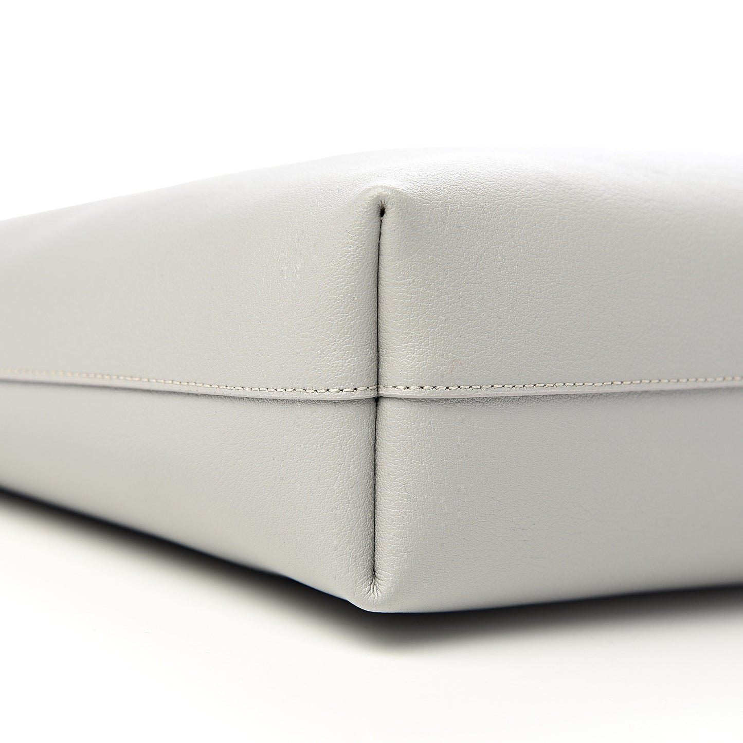 Calfskin North-South Shopping Tote Oyster Grey