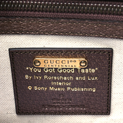 Gucci Textured Dollar Calfskin Gucci 100 Medium Tote Bag New Acero Multicolor 5 of 8