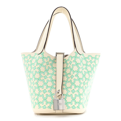 Hermes Swift Micro Lucky Daisy Picotin Lock Nata Vert 1 of 11