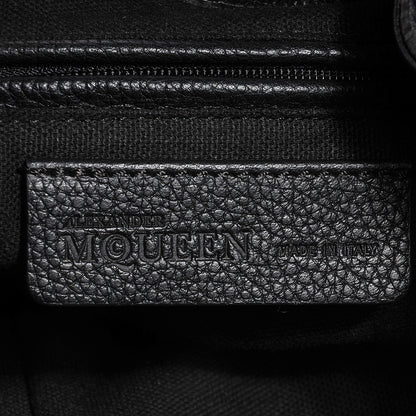 Alexander McQueen Calfskin Padlock Skull Bucket Bag Black 7 of 9