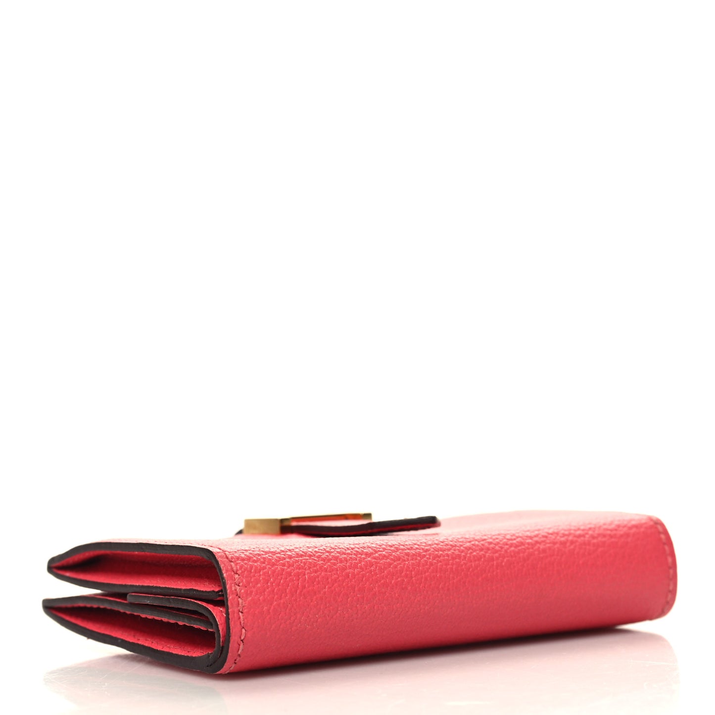 Chevre Mysore Mini Bearn Wallet Rose Lipstick