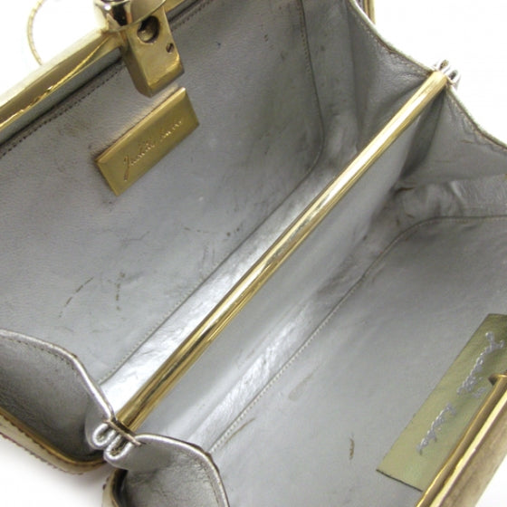 Swarovski Crystal Minaudiere Clutch Brushed Gold