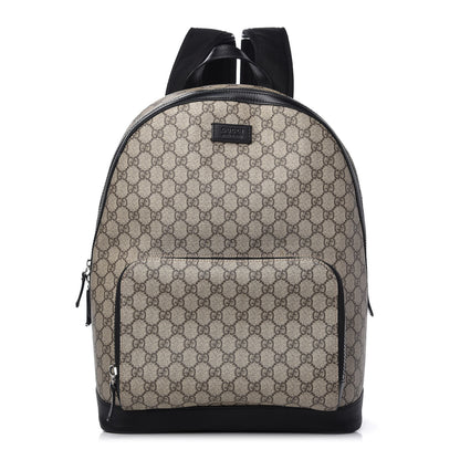 Gucci GG Supreme Monogram Medium Backpack Black 1 of 10