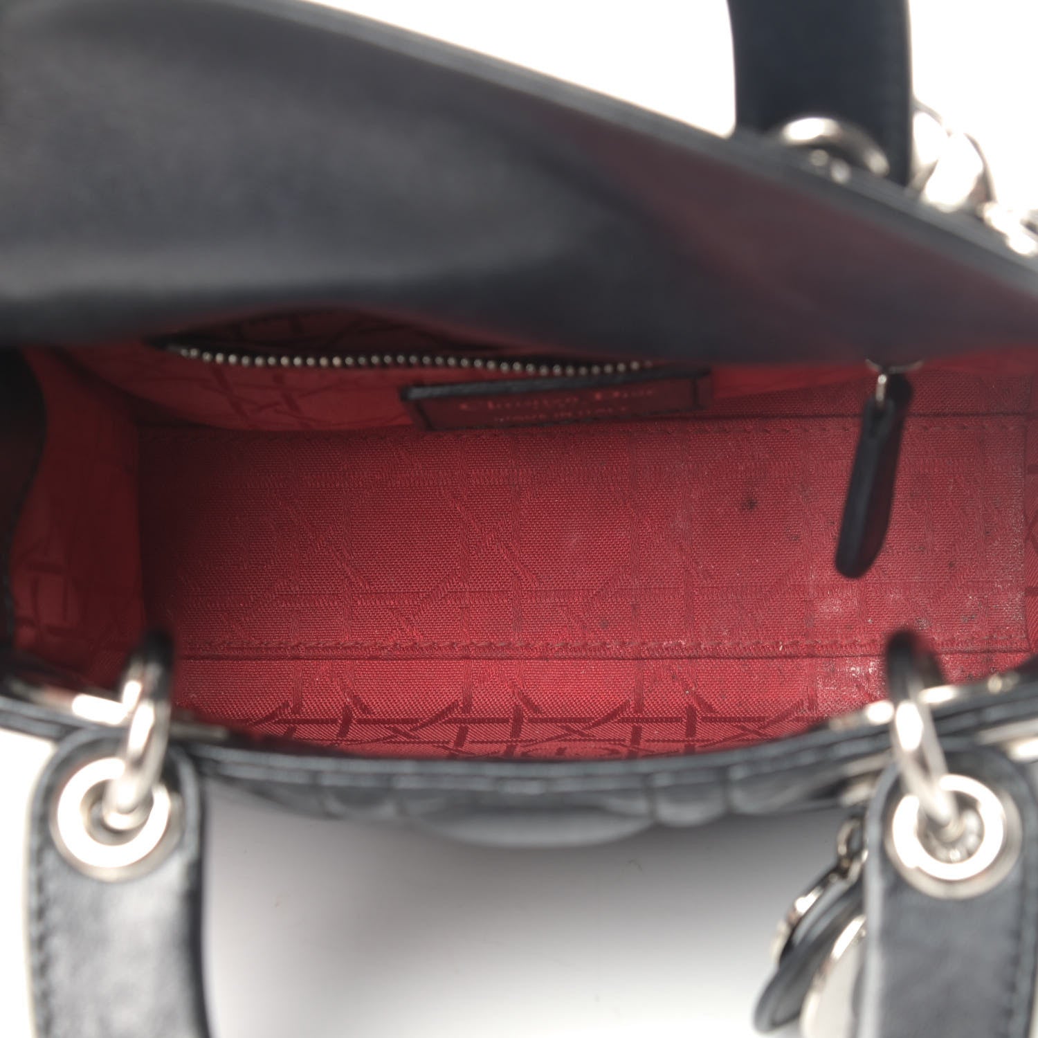 Christian Dior Lambskin Cannage Mini Lady Dior Black 4 of 6