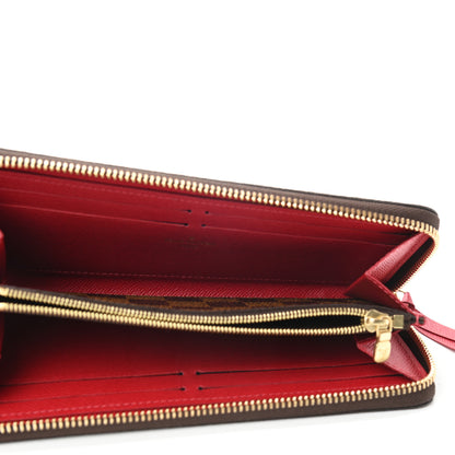 Louis Vuitton Damier Ebene Clemence Wallet Cherry 5 of 7