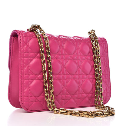 Christian Dior Lambskin Cannage Large Dioraddict Flap Fuchsia 3 of 11
