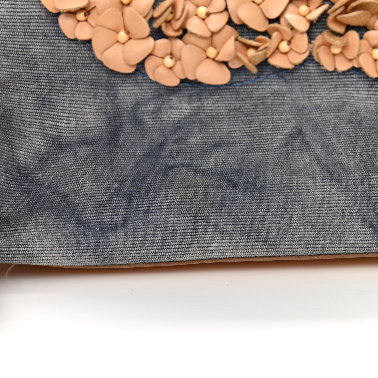 Denim CC Flower Tote Blue
