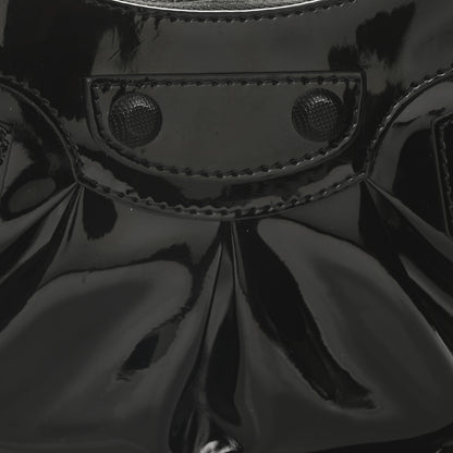Balenciaga Patent Faux Leather Le Cagole Shoulder Bag XS Black 9 of 11