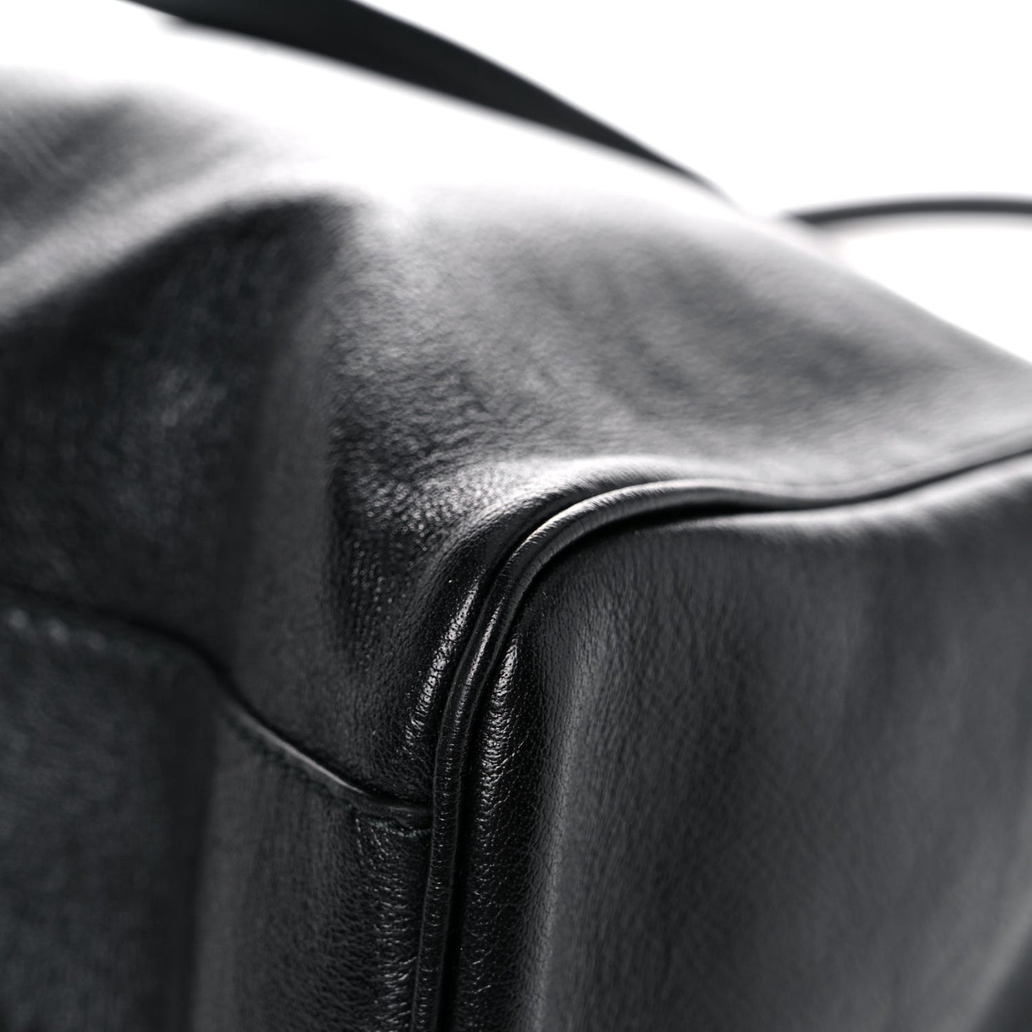 Calfskin Large Re(Belle) Top Handle Bag Black