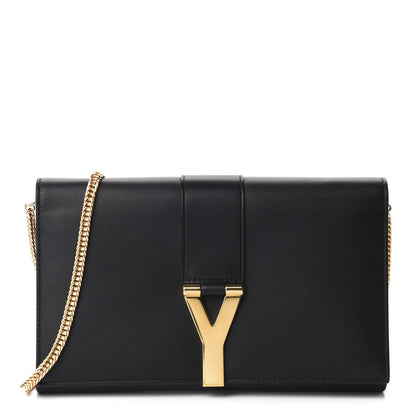 Saint Laurent Calfskin Classic Y Ligne Chain Wallet Black 1 of 11
