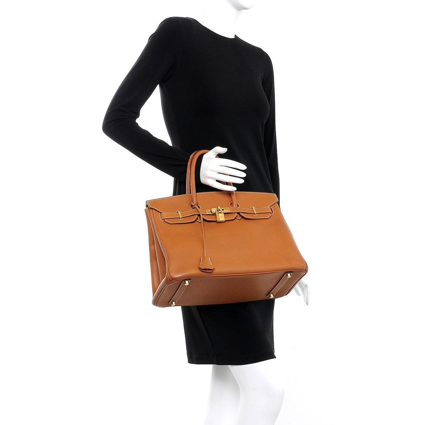 Epsom Birkin 35 Gold