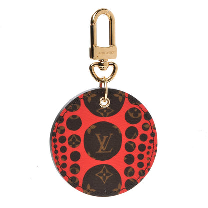 Louis Vuitton Monogram Kusama Pumpkin Dots Key Holder Red 1 of 4