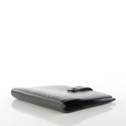 Louis Vuitton Monogram Mat Small Ring Agenda Cover Black 4 of 7