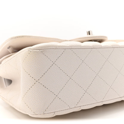 Chanel Caviar Quilted Small Double Flap White 9 of 10