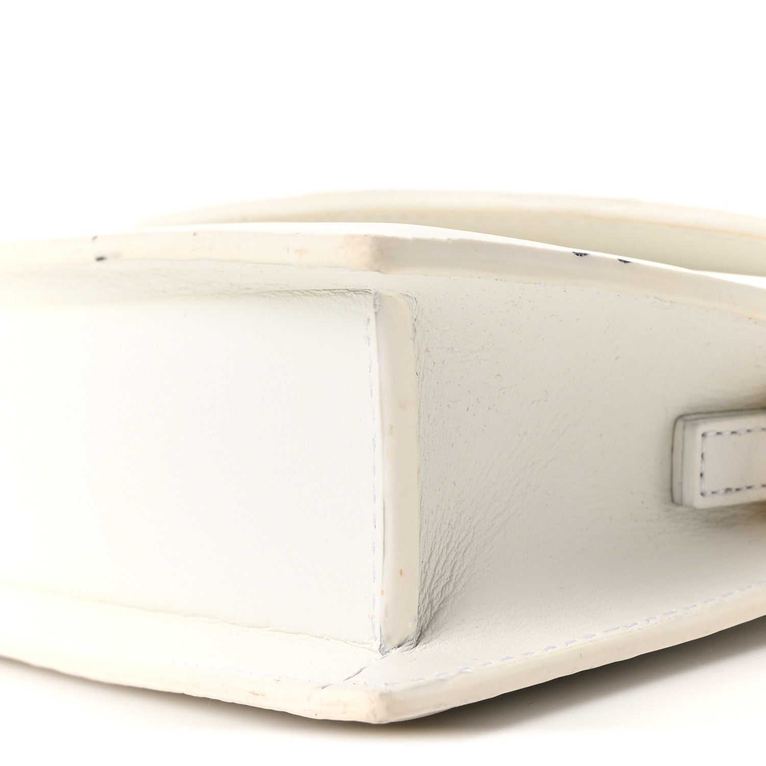 Jacquemus Smooth Calfskin Le Sac Rond White 9 of 9