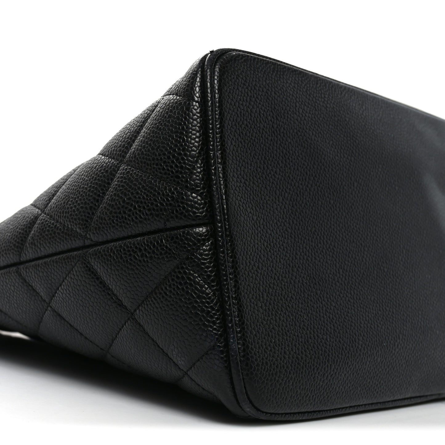 Caviar Quilted Medallion Tote Black