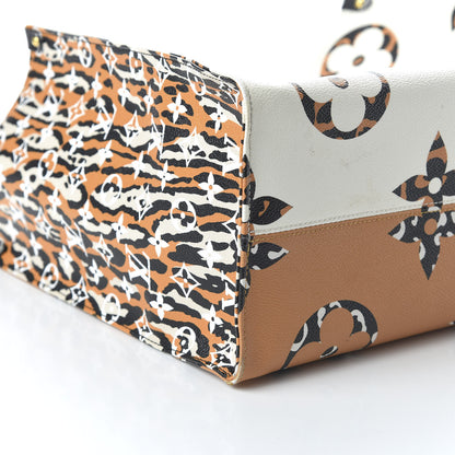 Louis Vuitton Monogram Giant Jungle Onthego GM Ivory 6 of 9