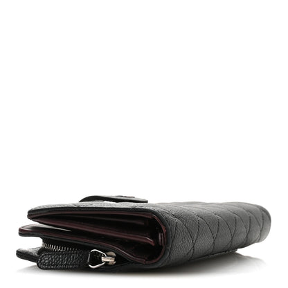 Chanel Caviar Quilted CC French Wallet Black 4 of 10