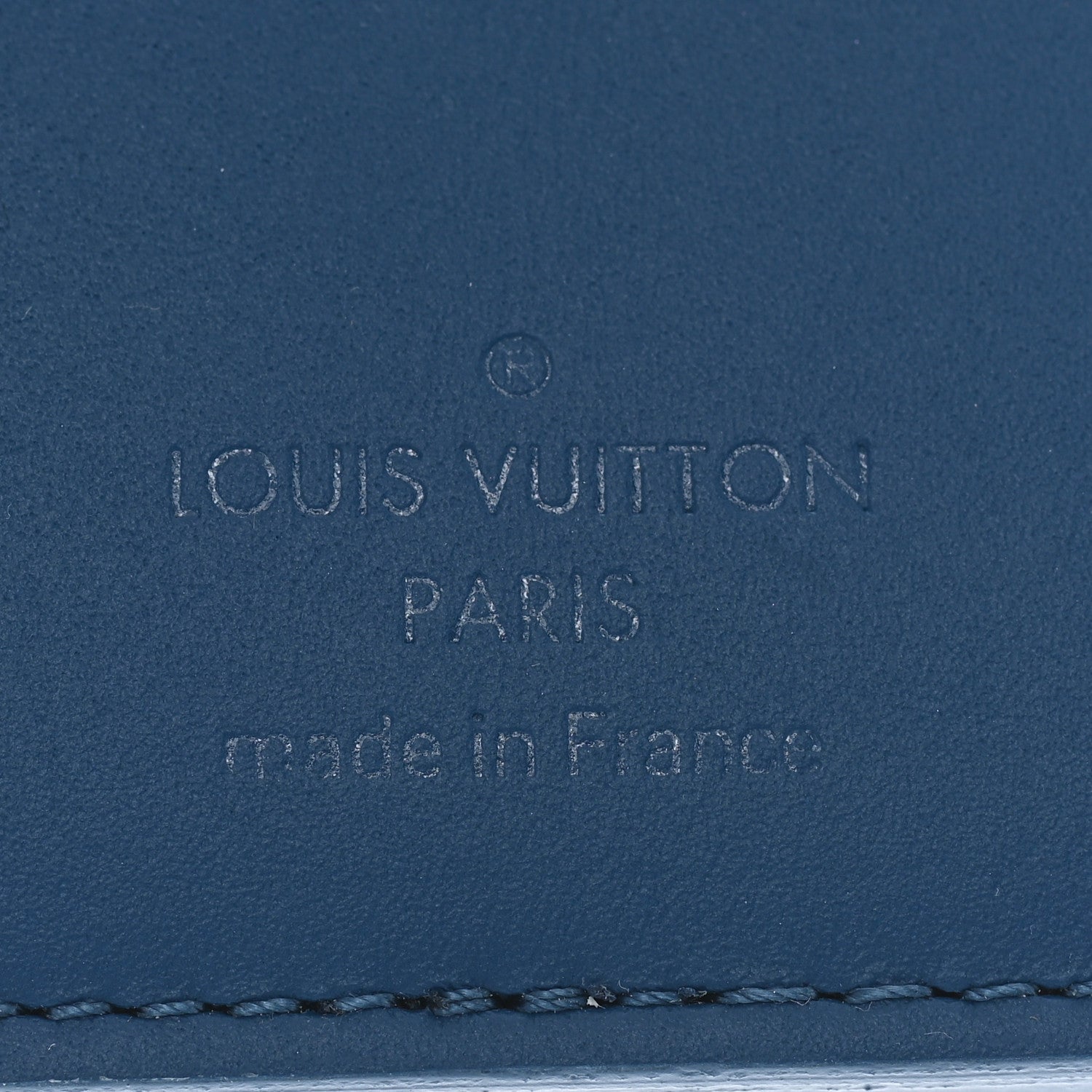 Louis Vuitton Cowhide Monogram Pocket Organizer Denim Blue 5 of 5