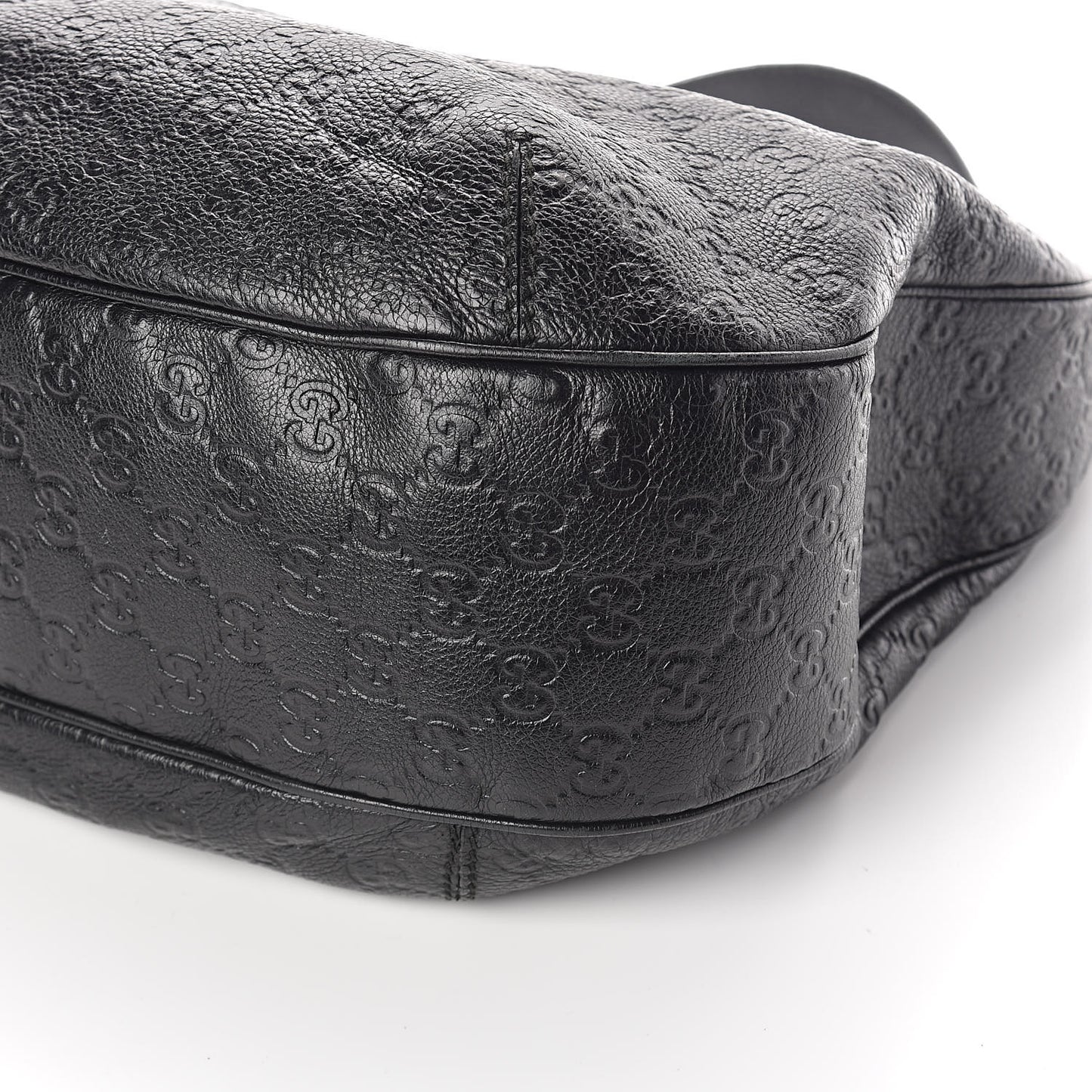 Guccissima Large New Ladies Web Hobo Black