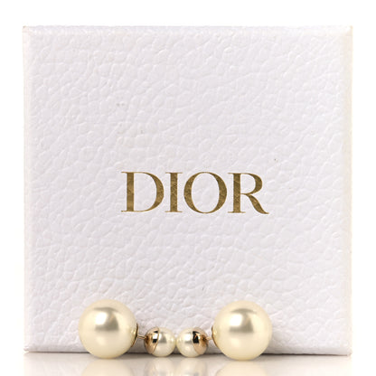 Christian Dior Pearl Mise En Dior Tribal Earrings Gold 5 of 5