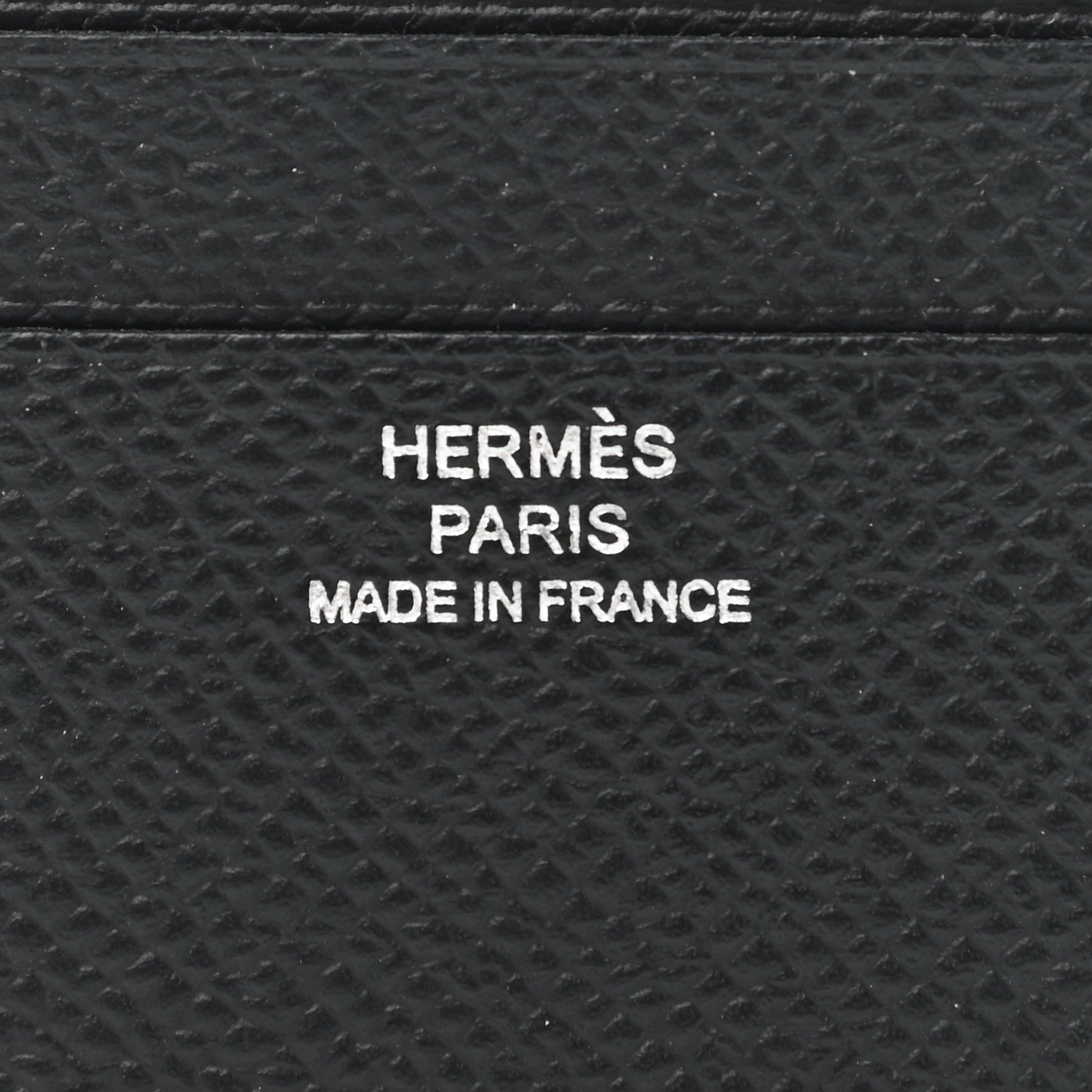 Hermes Epsom Citizen Twill Card Case Black 6 of 8