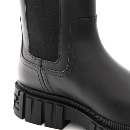 Fendi Calfskin Rubber Mens Fendi Force Chelsea Boots 9 Black 10 of 12