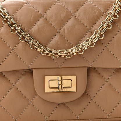 Chanel Aged Calfskin Quilted 2.55 Reissue Mini Flap Beige 7 of 10