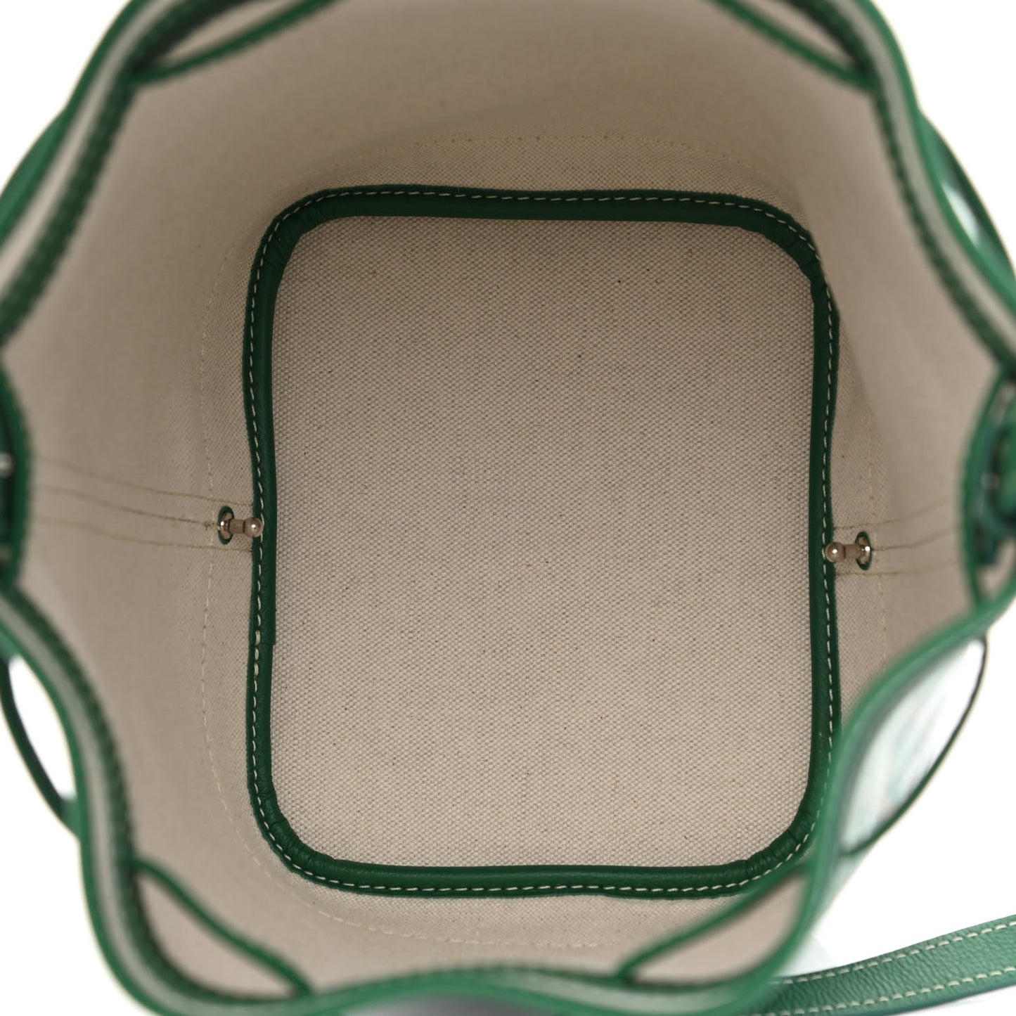 Goyardine Petit Flot Bucket Bag PM Green