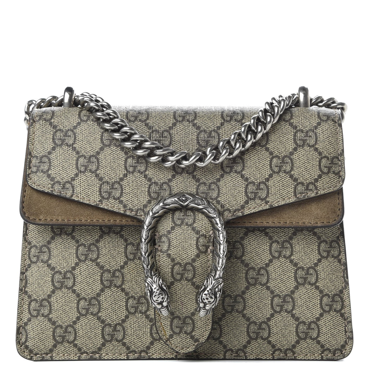 GG Supreme Monogram Mini Dionysus Shoulder Bag Taupe
