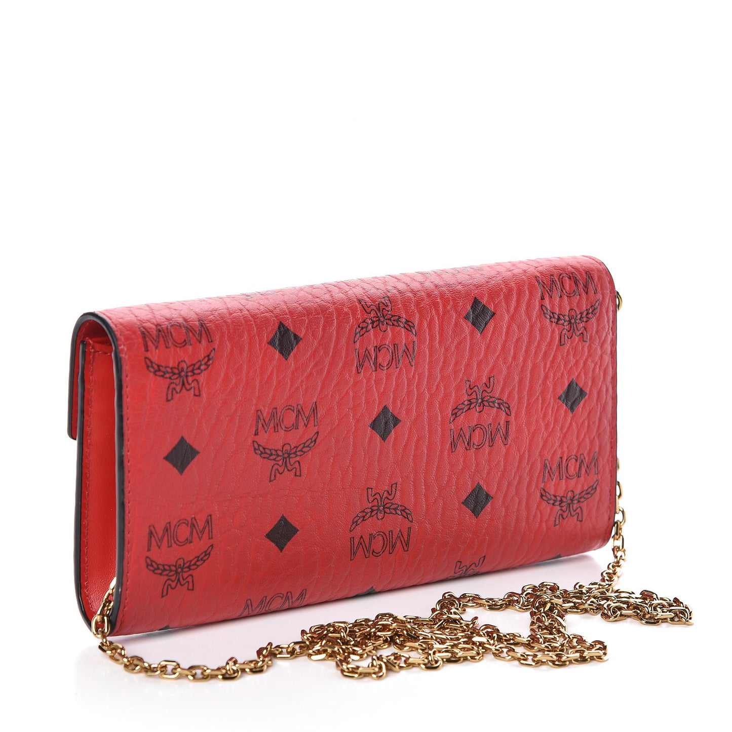 Visetos Large Patricia Chain Wallet Red