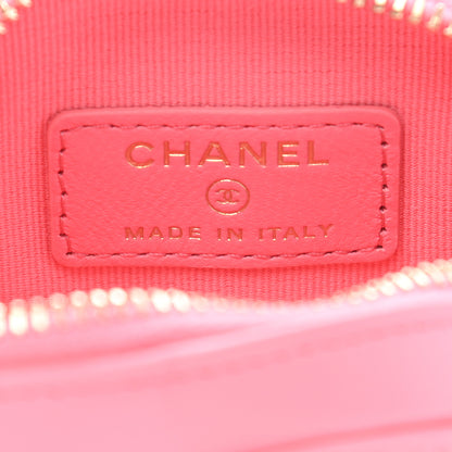 Chanel Lambskin Quilted CC In Love Heart Zipped Arm Coin Purse Pink 6 of 8